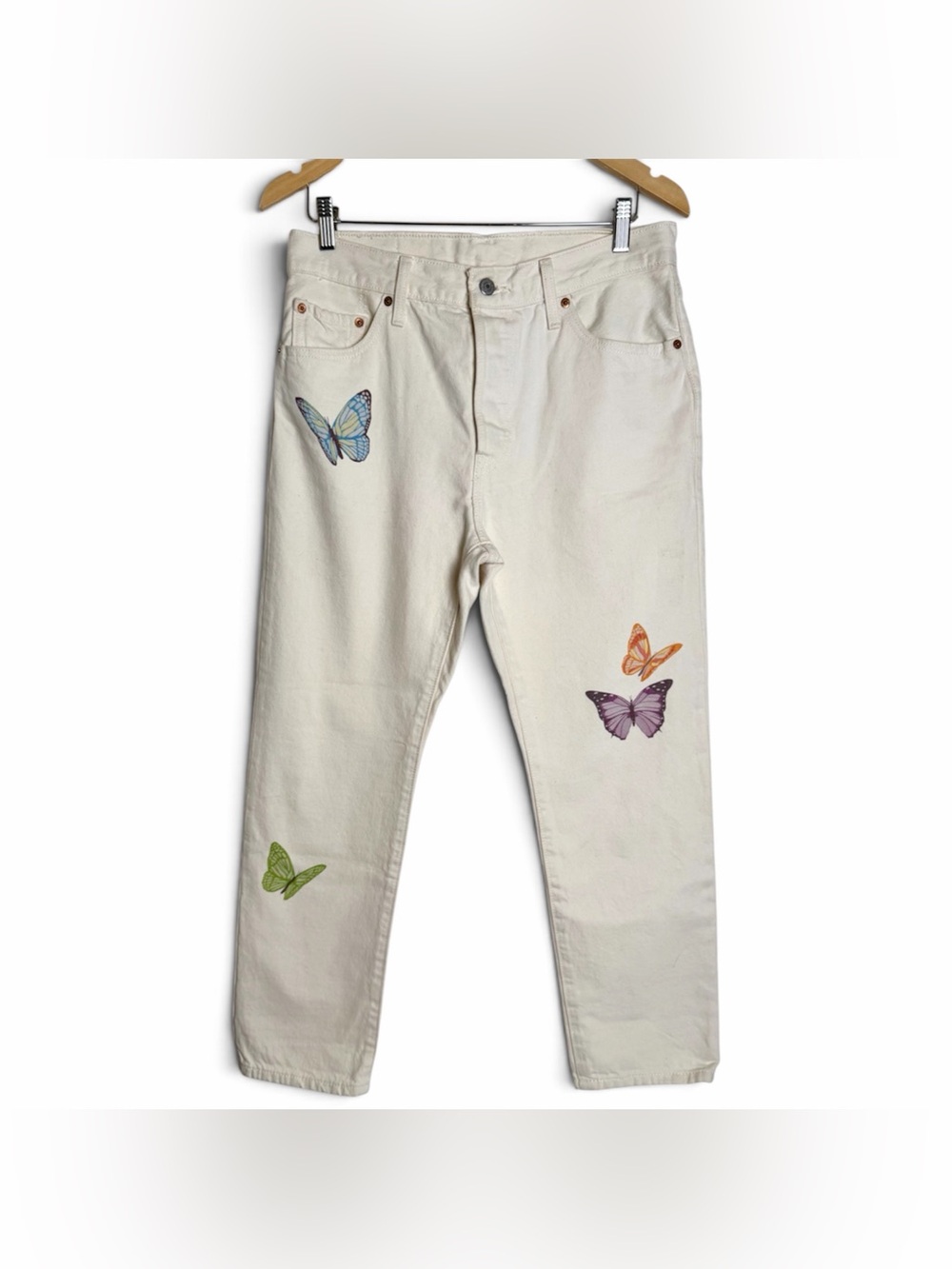 Levi’s 501 Butterfly Print Jeans size 29 x 28